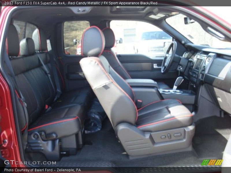 Red Candy Metallic / FX Sport Appearance Black/Red 2012 Ford F150 FX4 SuperCab 4x4