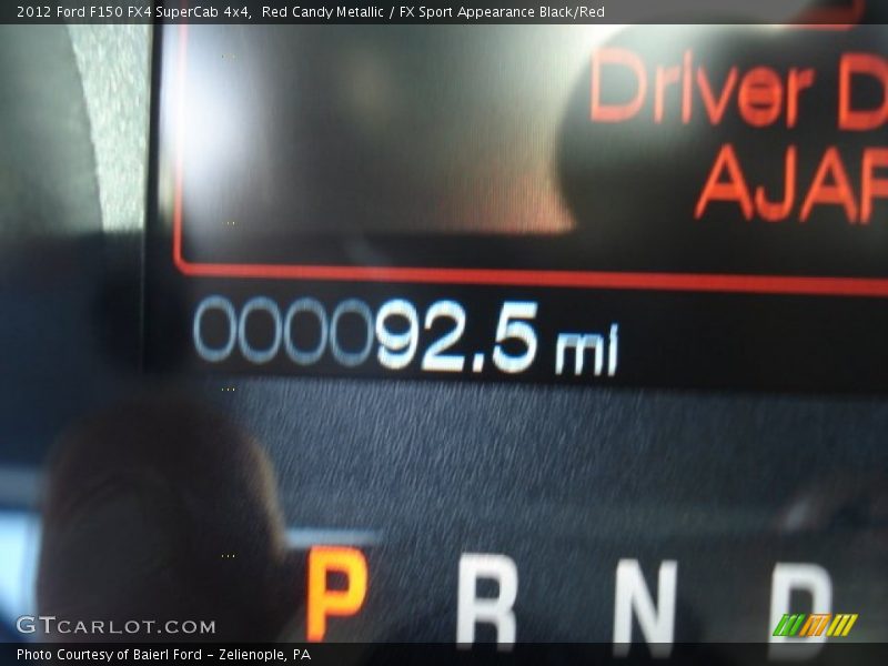 Red Candy Metallic / FX Sport Appearance Black/Red 2012 Ford F150 FX4 SuperCab 4x4