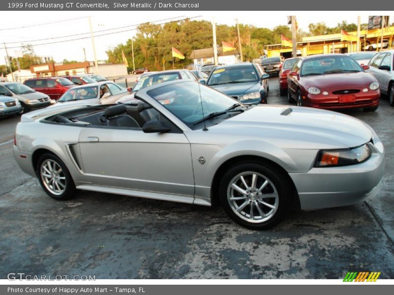 Silver Metallic / Dark Charcoal 1999 Ford Mustang GT Convertible