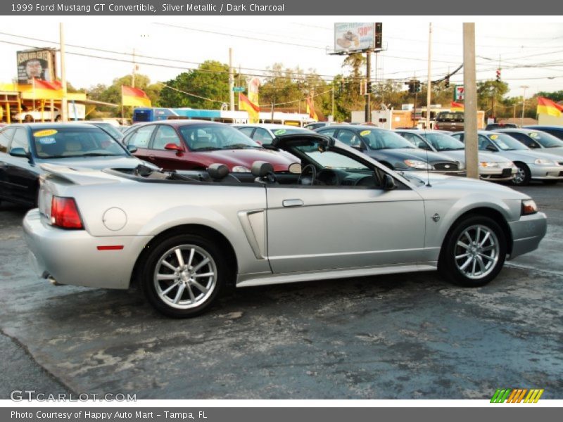 Silver Metallic / Dark Charcoal 1999 Ford Mustang GT Convertible