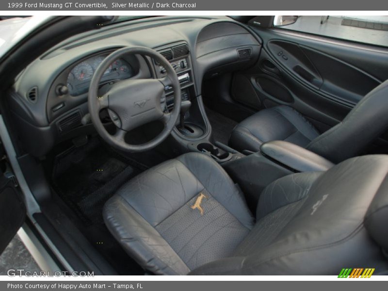 Silver Metallic / Dark Charcoal 1999 Ford Mustang GT Convertible