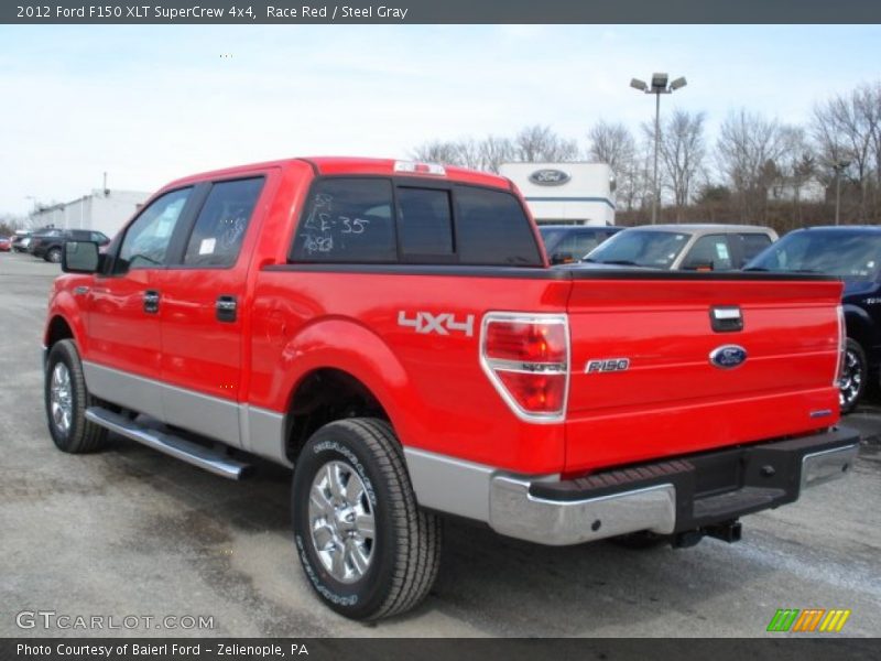 Race Red / Steel Gray 2012 Ford F150 XLT SuperCrew 4x4