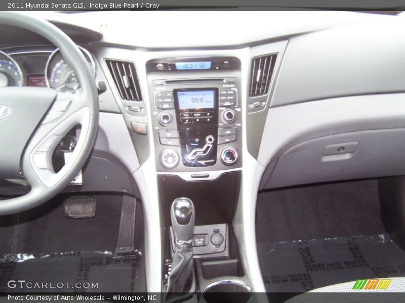 Indigo Blue Pearl / Gray 2011 Hyundai Sonata GLS