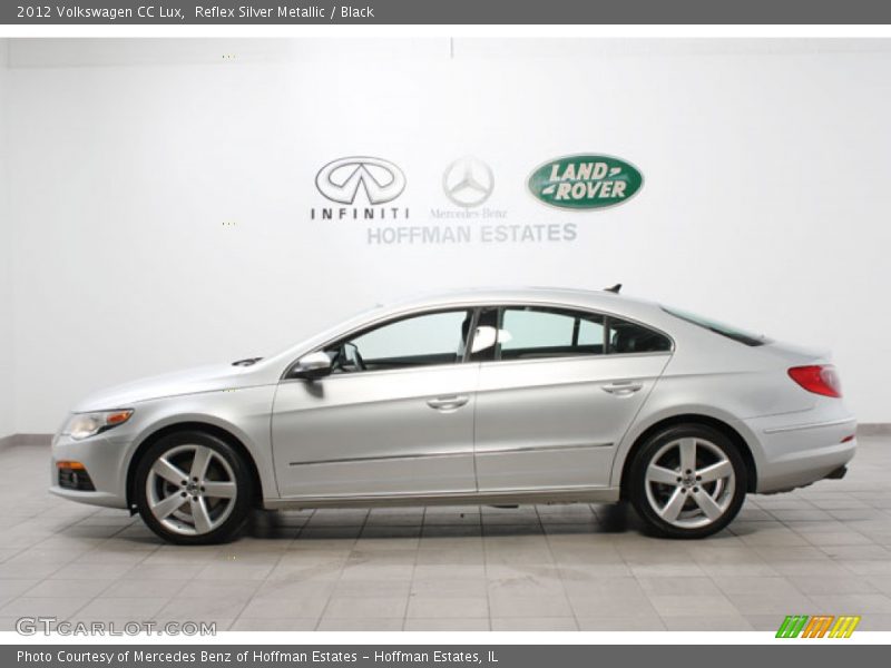Reflex Silver Metallic / Black 2012 Volkswagen CC Lux