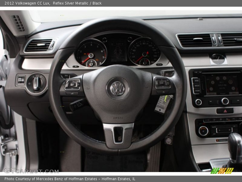 Reflex Silver Metallic / Black 2012 Volkswagen CC Lux