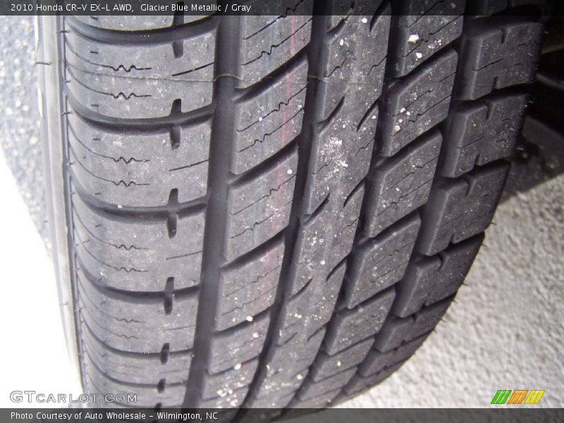 Glacier Blue Metallic / Gray 2010 Honda CR-V EX-L AWD