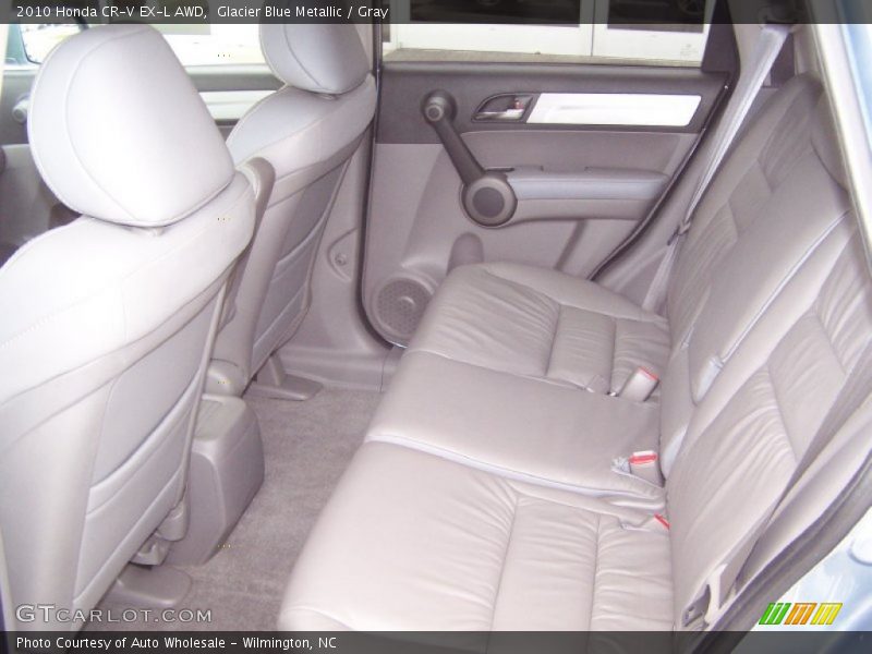 Glacier Blue Metallic / Gray 2010 Honda CR-V EX-L AWD