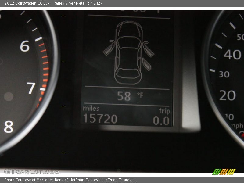 Reflex Silver Metallic / Black 2012 Volkswagen CC Lux
