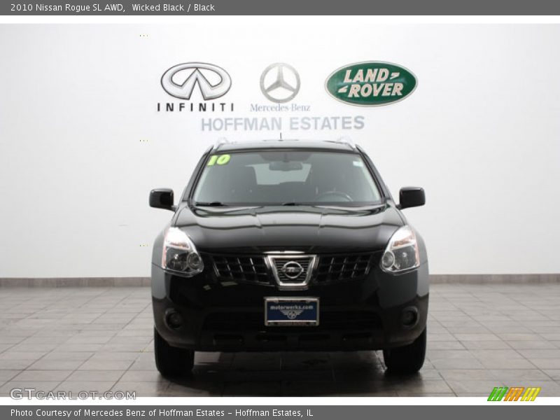 Wicked Black / Black 2010 Nissan Rogue SL AWD