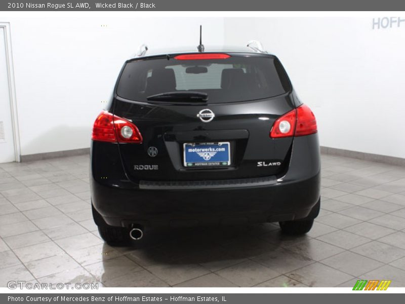 Wicked Black / Black 2010 Nissan Rogue SL AWD