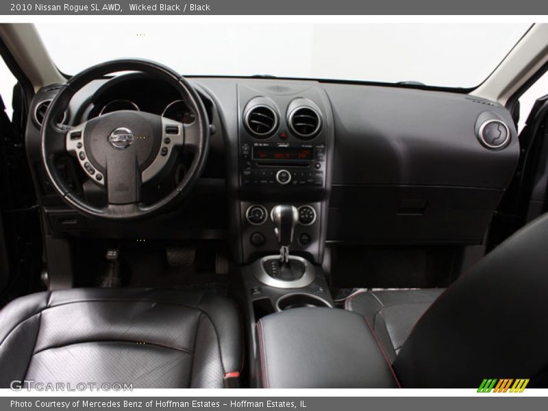 Wicked Black / Black 2010 Nissan Rogue SL AWD