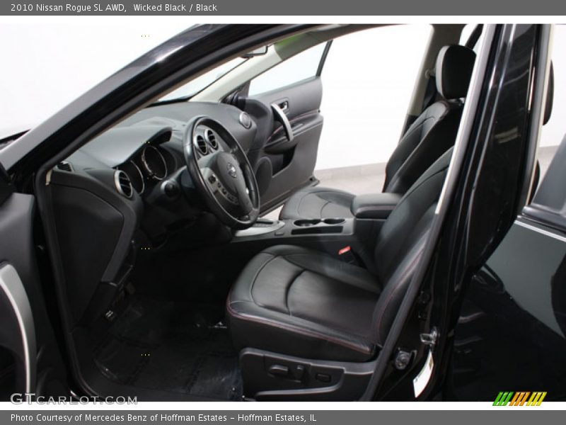 Wicked Black / Black 2010 Nissan Rogue SL AWD