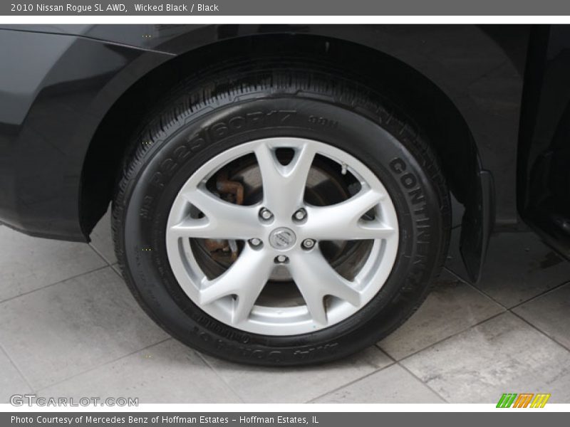 Wicked Black / Black 2010 Nissan Rogue SL AWD