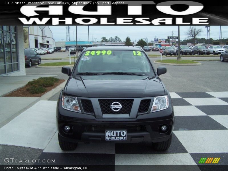 Super Black / SV Sport Graphite 2012 Nissan Frontier SV Crew Cab 4x4