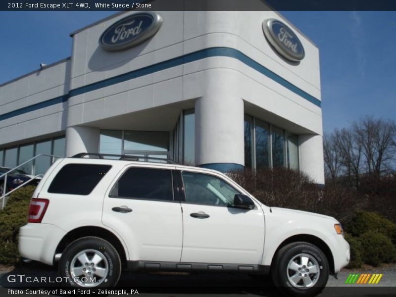 White Suede / Stone 2012 Ford Escape XLT 4WD