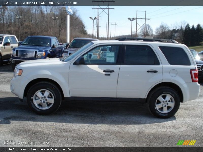 White Suede / Stone 2012 Ford Escape XLT 4WD