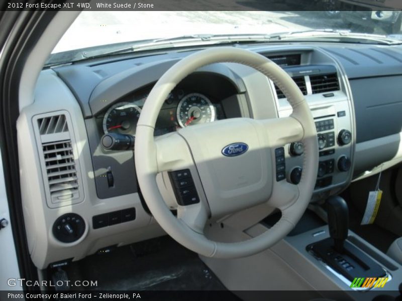 White Suede / Stone 2012 Ford Escape XLT 4WD