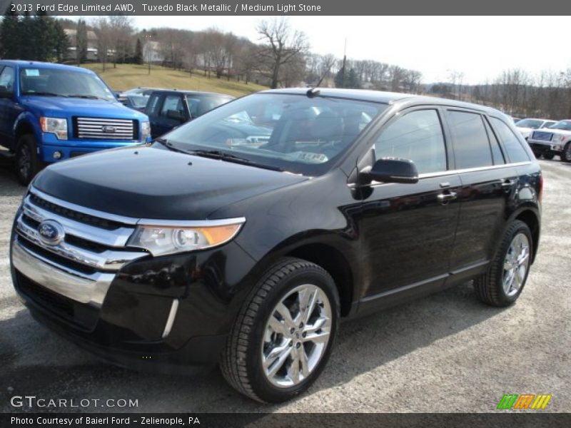 Tuxedo Black Metallic / Medium Light Stone 2013 Ford Edge Limited AWD