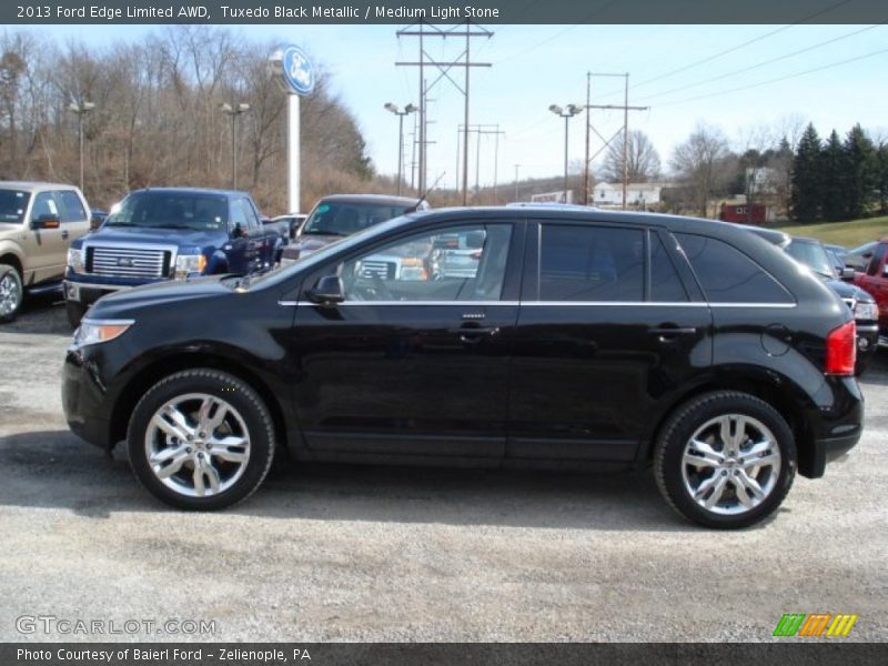 Tuxedo Black Metallic / Medium Light Stone 2013 Ford Edge Limited AWD