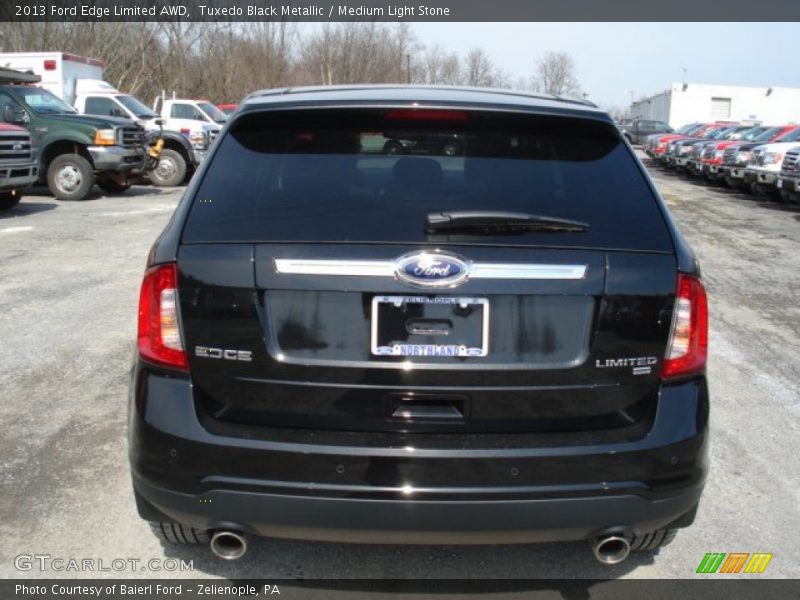 Tuxedo Black Metallic / Medium Light Stone 2013 Ford Edge Limited AWD