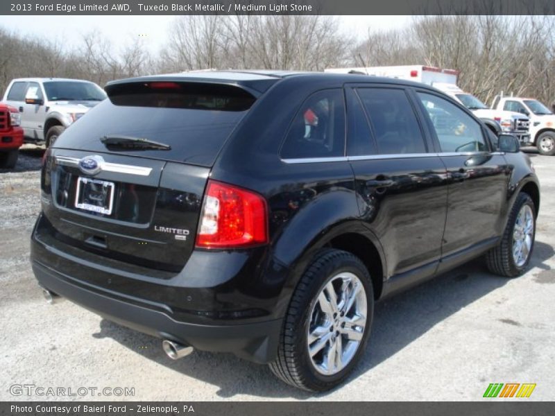 Tuxedo Black Metallic / Medium Light Stone 2013 Ford Edge Limited AWD