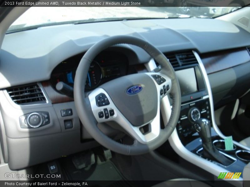 Tuxedo Black Metallic / Medium Light Stone 2013 Ford Edge Limited AWD