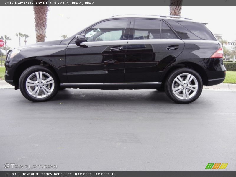 Black / Black 2012 Mercedes-Benz ML 350 4Matic