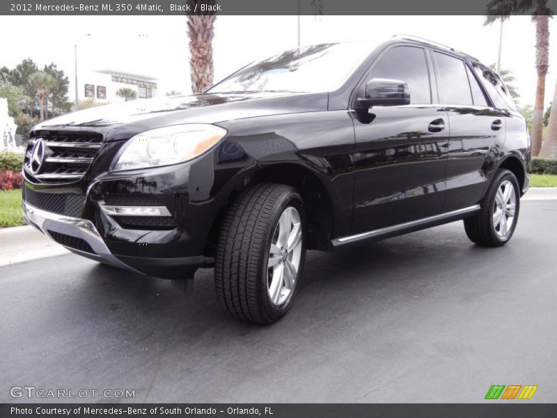 Black / Black 2012 Mercedes-Benz ML 350 4Matic