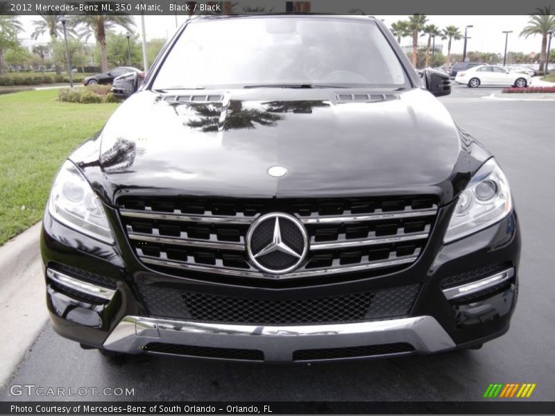 Black / Black 2012 Mercedes-Benz ML 350 4Matic