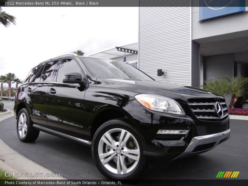 Black / Black 2012 Mercedes-Benz ML 350 4Matic