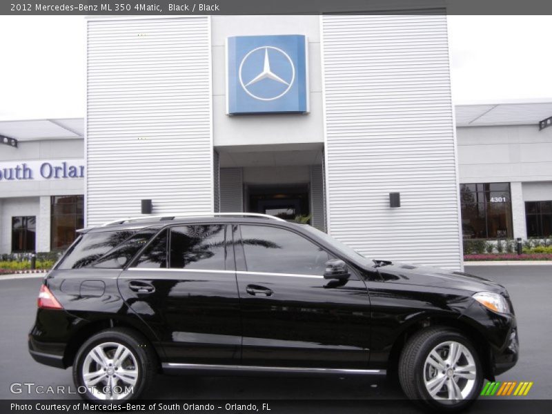 Black / Black 2012 Mercedes-Benz ML 350 4Matic