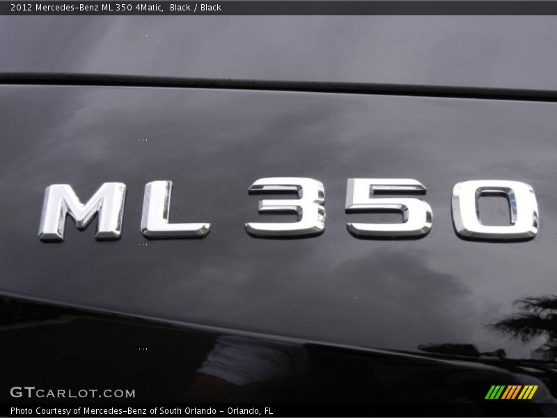 Black / Black 2012 Mercedes-Benz ML 350 4Matic