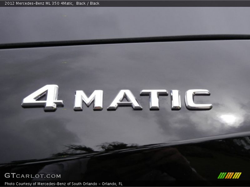 Black / Black 2012 Mercedes-Benz ML 350 4Matic