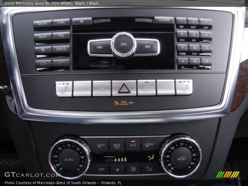 Black / Black 2012 Mercedes-Benz ML 350 4Matic