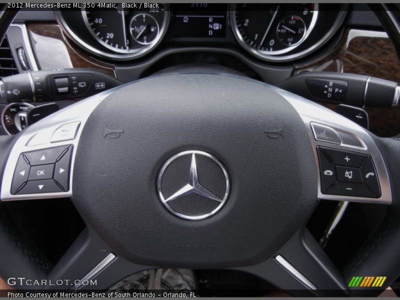 Black / Black 2012 Mercedes-Benz ML 350 4Matic