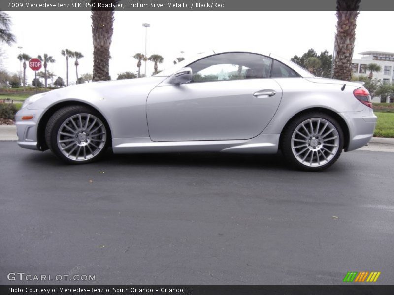 Iridium Silver Metallic / Black/Red 2009 Mercedes-Benz SLK 350 Roadster
