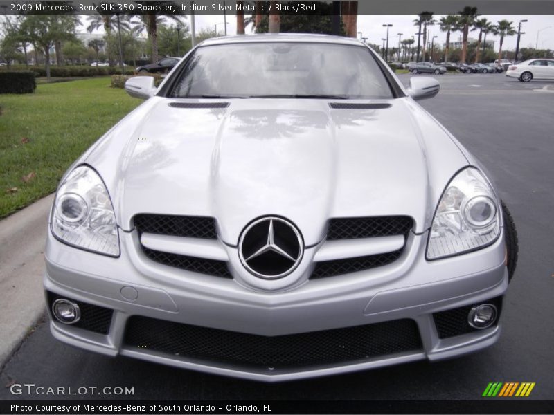 Iridium Silver Metallic / Black/Red 2009 Mercedes-Benz SLK 350 Roadster
