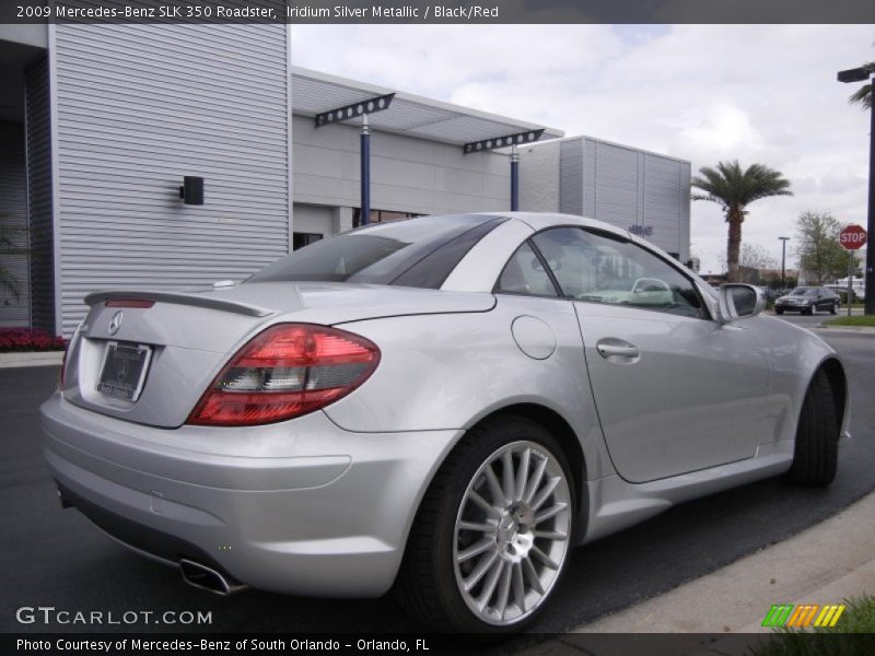 Iridium Silver Metallic / Black/Red 2009 Mercedes-Benz SLK 350 Roadster