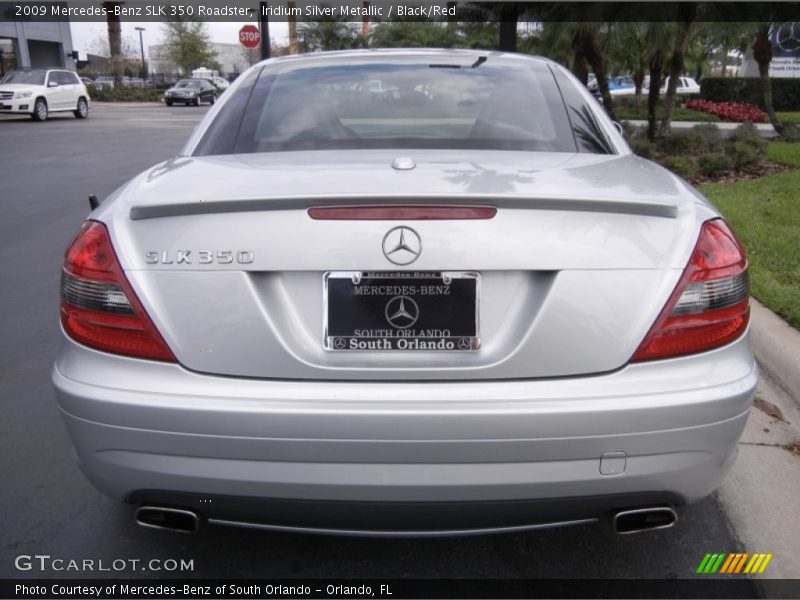 Iridium Silver Metallic / Black/Red 2009 Mercedes-Benz SLK 350 Roadster