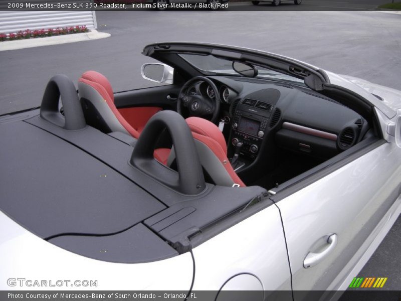 Iridium Silver Metallic / Black/Red 2009 Mercedes-Benz SLK 350 Roadster