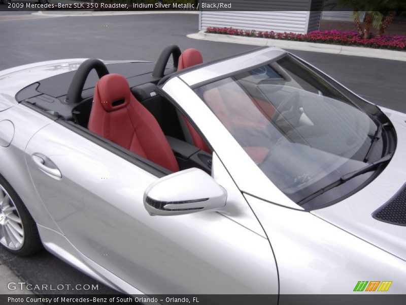 Iridium Silver Metallic / Black/Red 2009 Mercedes-Benz SLK 350 Roadster