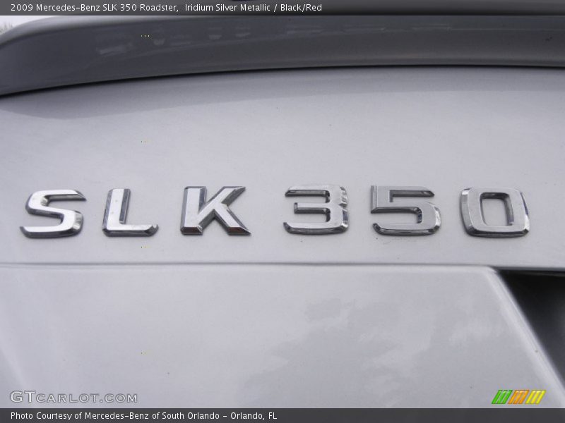 Iridium Silver Metallic / Black/Red 2009 Mercedes-Benz SLK 350 Roadster