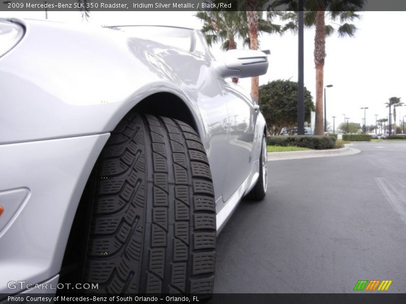 Iridium Silver Metallic / Black/Red 2009 Mercedes-Benz SLK 350 Roadster