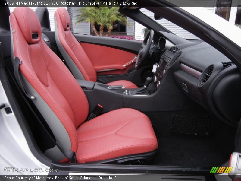 Iridium Silver Metallic / Black/Red 2009 Mercedes-Benz SLK 350 Roadster