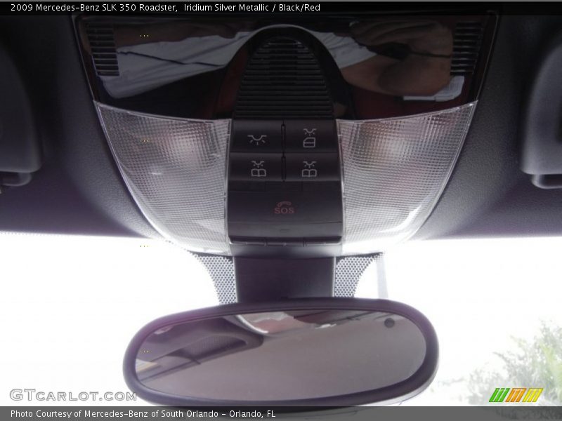 Iridium Silver Metallic / Black/Red 2009 Mercedes-Benz SLK 350 Roadster
