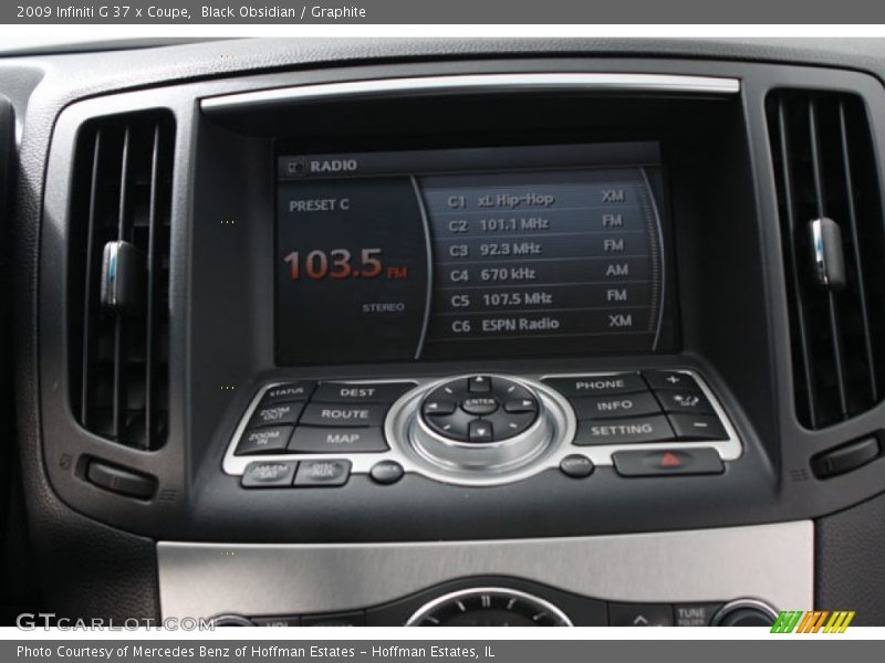 Black Obsidian / Graphite 2009 Infiniti G 37 x Coupe
