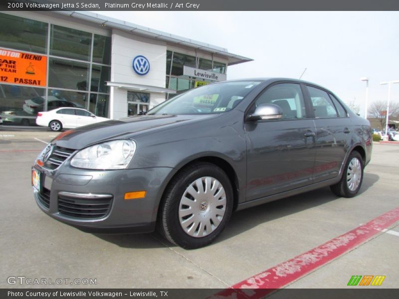 Platinum Grey Metallic / Art Grey 2008 Volkswagen Jetta S Sedan