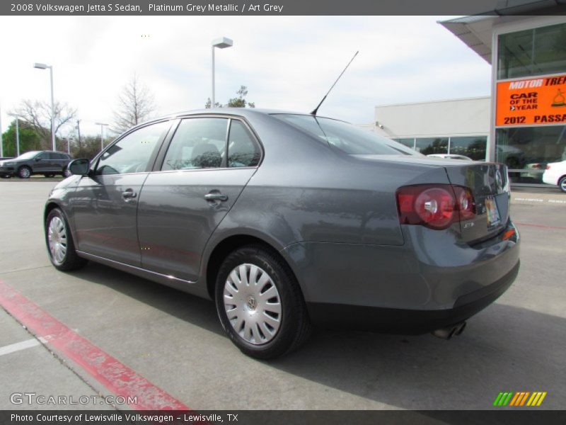 Platinum Grey Metallic / Art Grey 2008 Volkswagen Jetta S Sedan