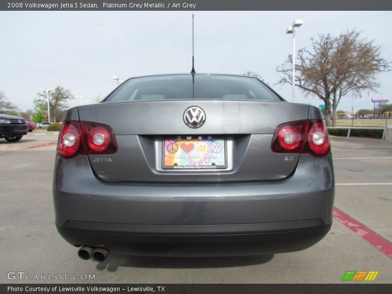 Platinum Grey Metallic / Art Grey 2008 Volkswagen Jetta S Sedan