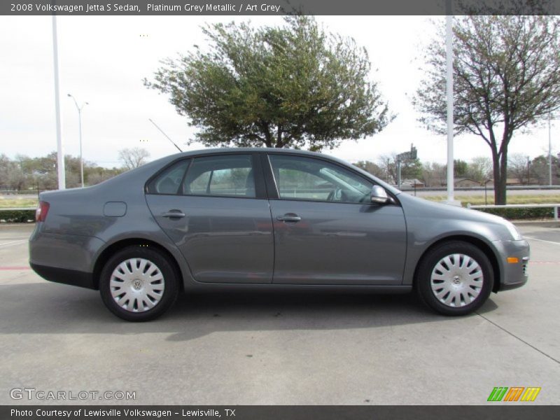 Platinum Grey Metallic / Art Grey 2008 Volkswagen Jetta S Sedan